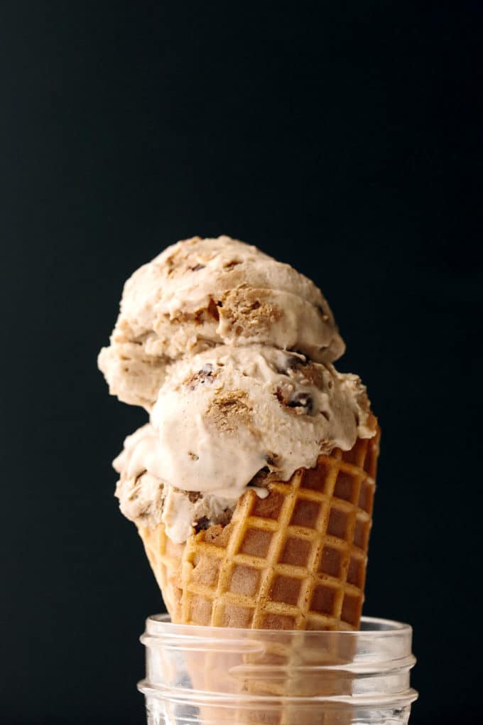 No-Churn Vegan PB Cookie Dough Ice Cream