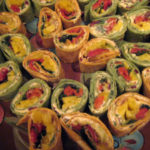 Mango, Roasted Pepper, and Chipotle Cream Cheese Tortilla Pinwheels