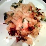 White Cheddar and Asiago Mac 'n Cheese with Chard and Caramelized Shallots