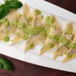 Yellow Pepper, Spinach + Goat Cheese Ravioli