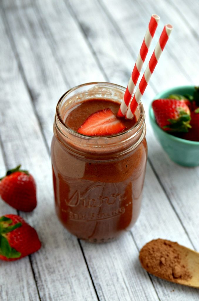 Chocolate Covered Strawberry Smoothie