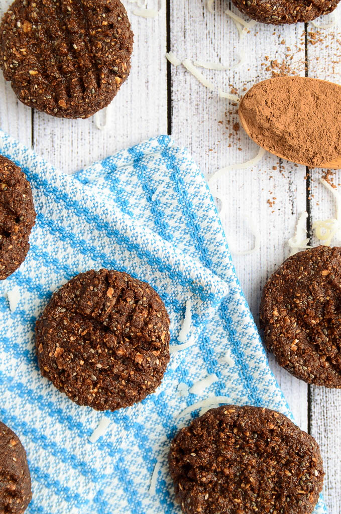 Chocolate and Coconut Energy Cookies