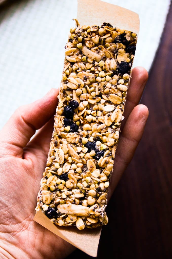 Blueberry Buckwheat Granola Bars