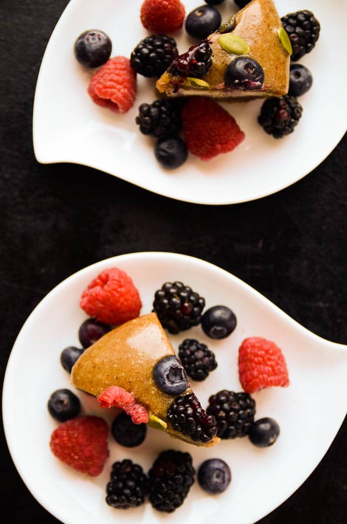 Caramel and Vanilla Cheesecake | Vegan, Gluten-Free, Paleo