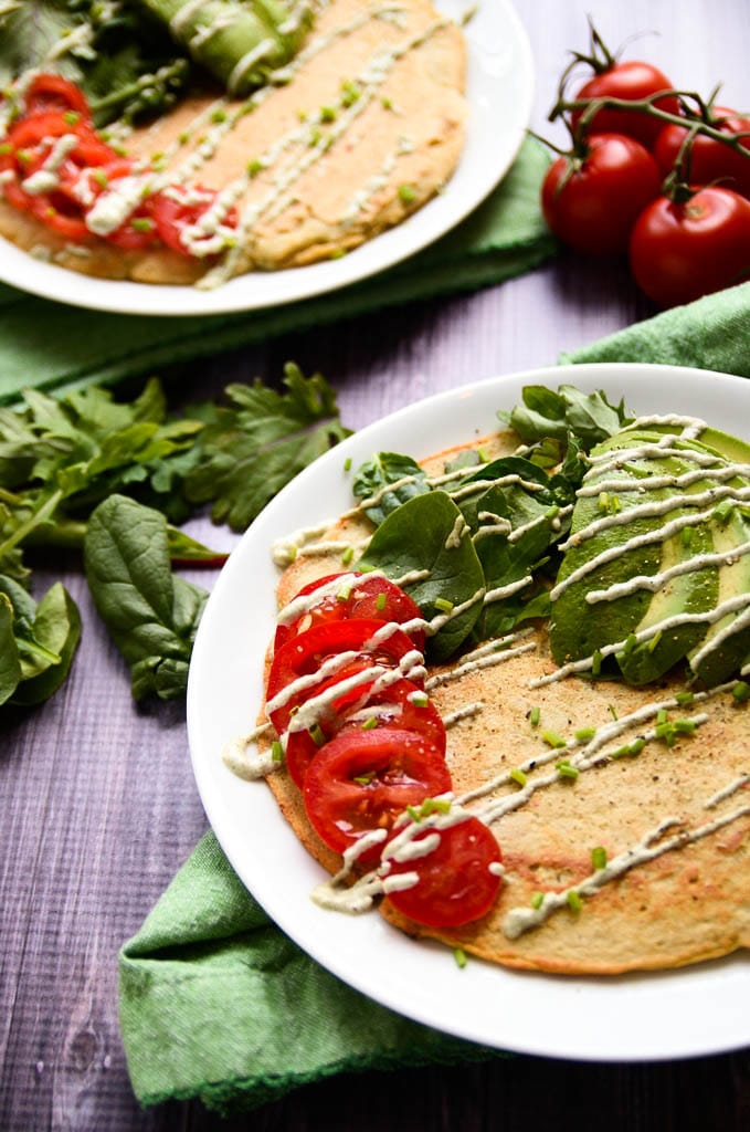 Savory Lentil and Quinoa Protein Pancakes