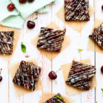 Vegan Double Chocolate Cherry Chunk Bars