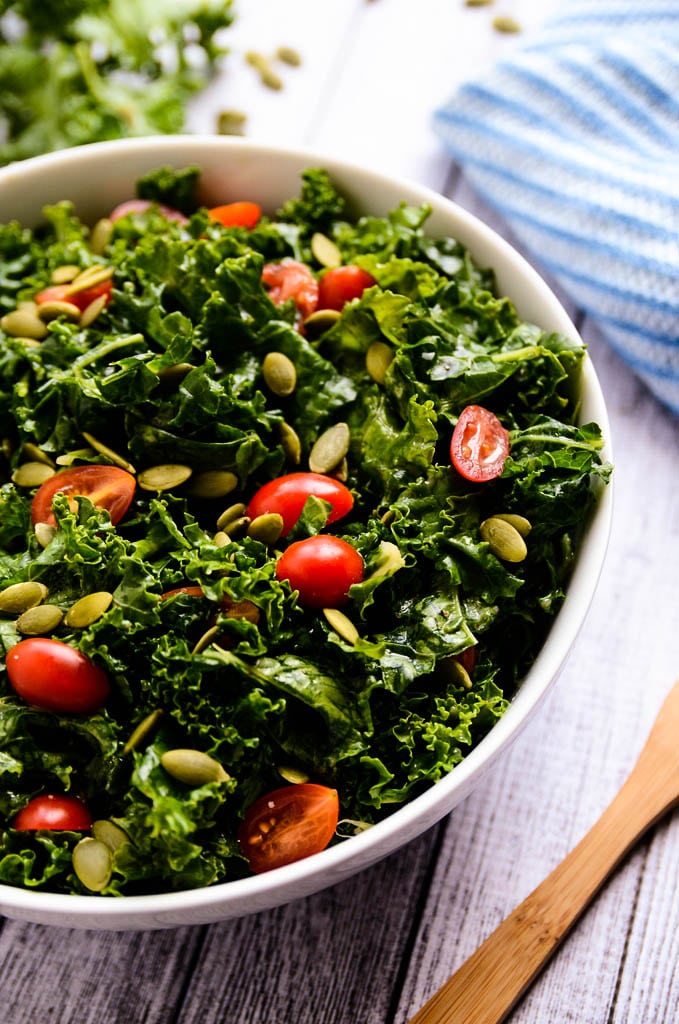 Enlightening Marinated Kale Salad
