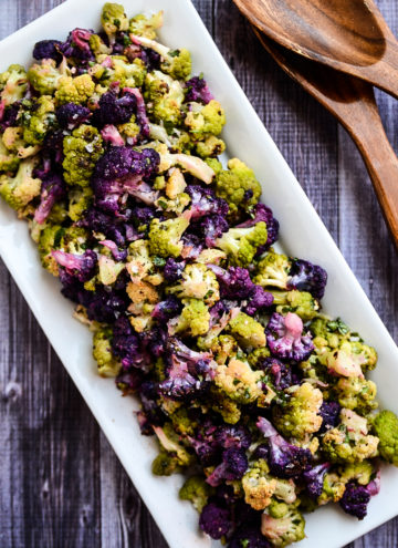 Roasted Cauliflower Salad with Tahini-Cilantro Vinaigrette