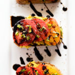 Avocado + Heirloom Tomato Toast with Balsamic Drizzle