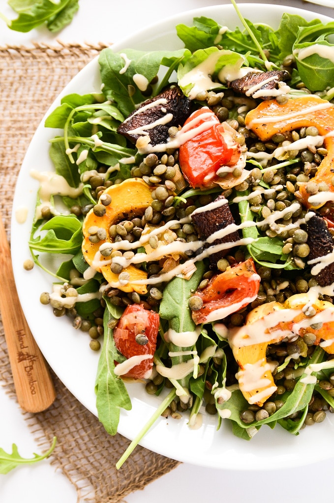 French Lentil and Roasted Vegetable Salad