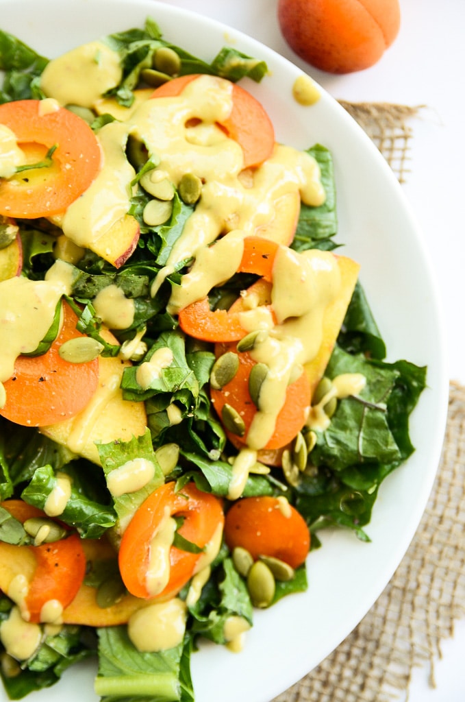 Kale and Stone Fruit Salad