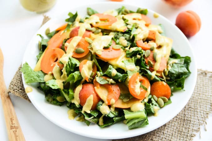 Kale and Stone Fruit Salad