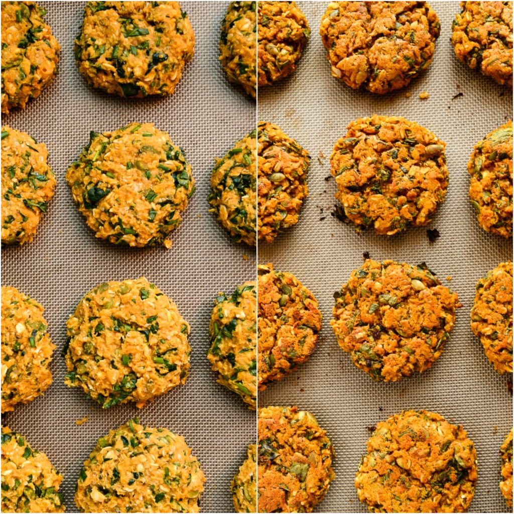 Sweet Potato and Lentil Cakes with Lemony Avocado Sauce