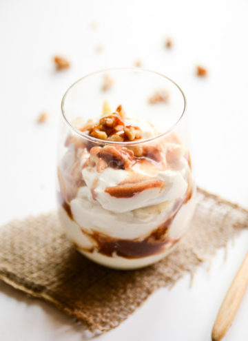 Vegan Caramel Banana Cream Parfait