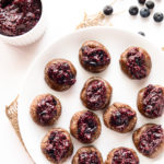 Raw Blueberry Chia Jam Thumbprint Cookies