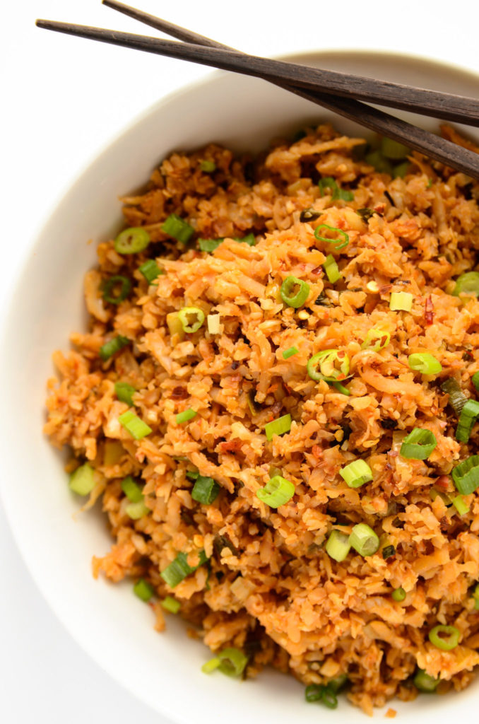 Chili Garlic Cauliflower Fried Rice