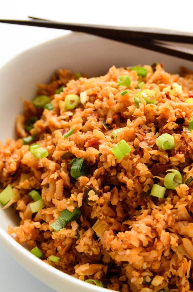 Chili Garlic Cauliflower Fried Rice