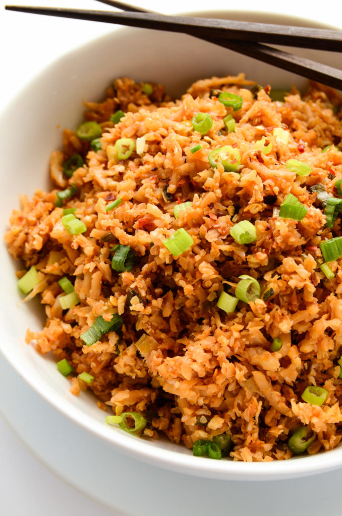 Chili Garlic Cauliflower Fried Rice