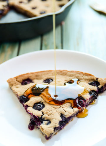 Giant Blueberry Skillet Pancake