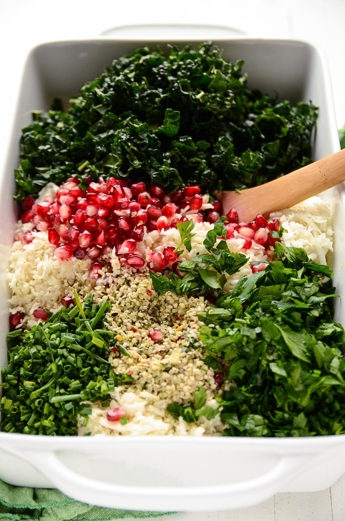 The Festive Detox Salad with Cauliflower, Kale & Pomegranate