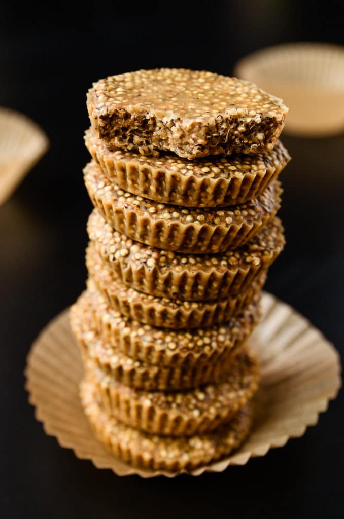 6-Ingredient No-Bake Quinoa Peanut Butter Cups