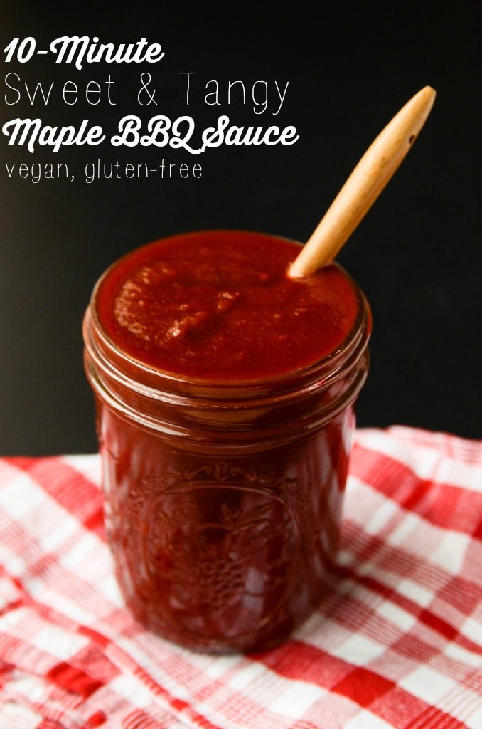 10-Minute Sweet & Tangy BBQ Sauce (vegan, gluten-free)