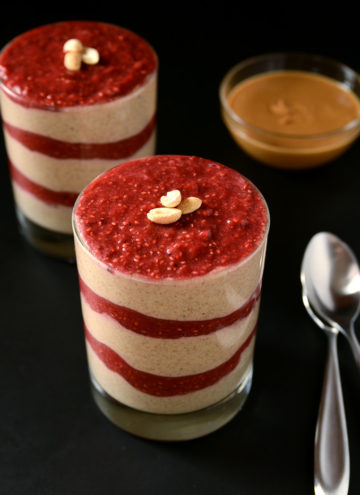 Peanut Butter & Jelly Chia Pudding