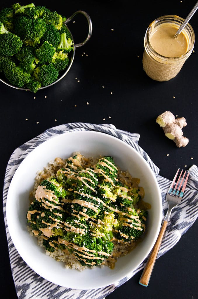 Simple Sesame-Ginger Broccoli Macro Bowl