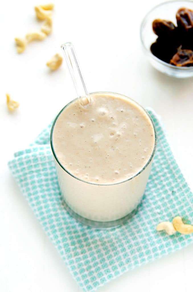 Creamy Cashew Caramel Smoothie (vegan, gluten-free)