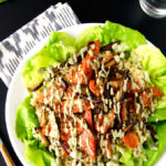 Shiitake Bacon, Lettuce & Roasted Tomato Quinoa Salad