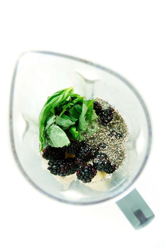 Blackberry, Basil & Chia Smoothie