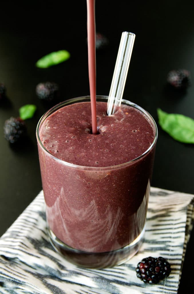 Blackberry, Basil & Chia Smoothie