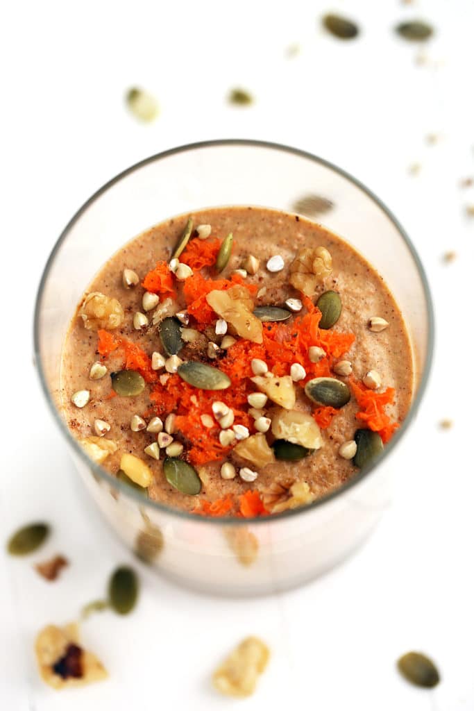 Raw Carrot Cake Buckwheat Porridge