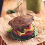 Roasted Vegetable Sandwich with Avocado-Basil Aioli