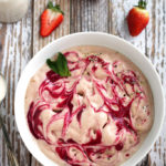 Strawberry Swirl Breakfast Ice Cream