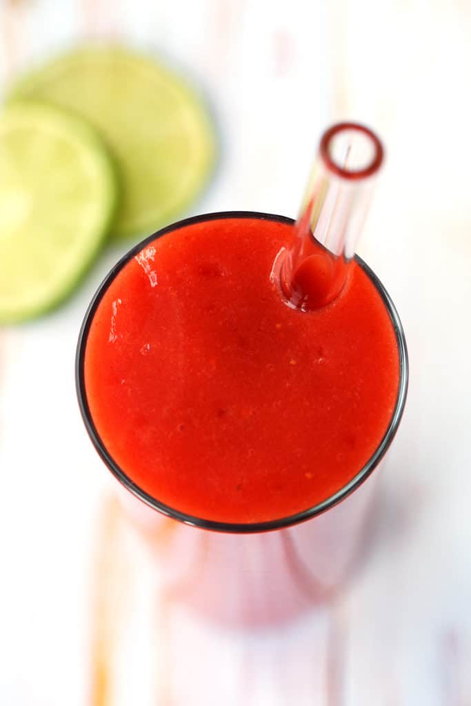 Glowing Strawberry-Papaya Smoothie