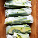 Spring Green Vegetable Rolls with Herbed Tzatziki