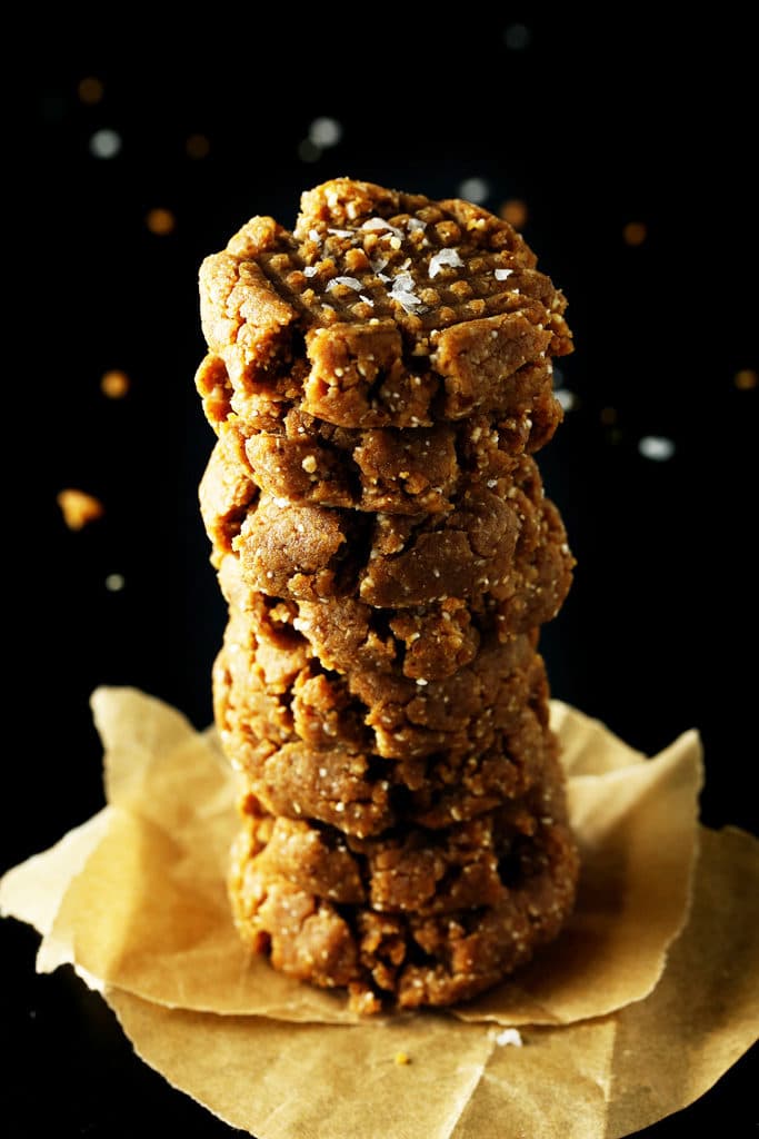 No-Bake Peanut Butter Cookies | vegan, gluten-free, grain-free, sugar-free