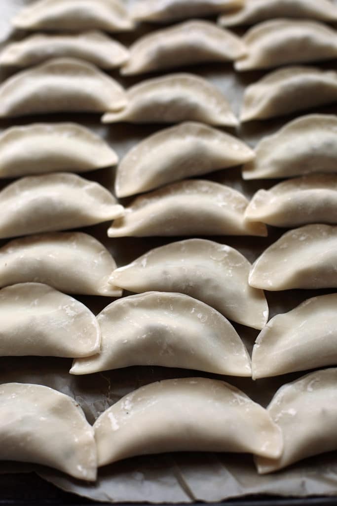 Shiitake and Oyster Mushroom Dumplings