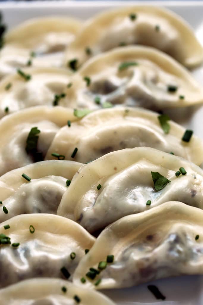 Shiitake and Oyster Mushroom Dumplings