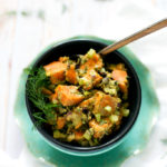 Sweet Potato Salad with Avocado Aioli| vegan, gluten-free