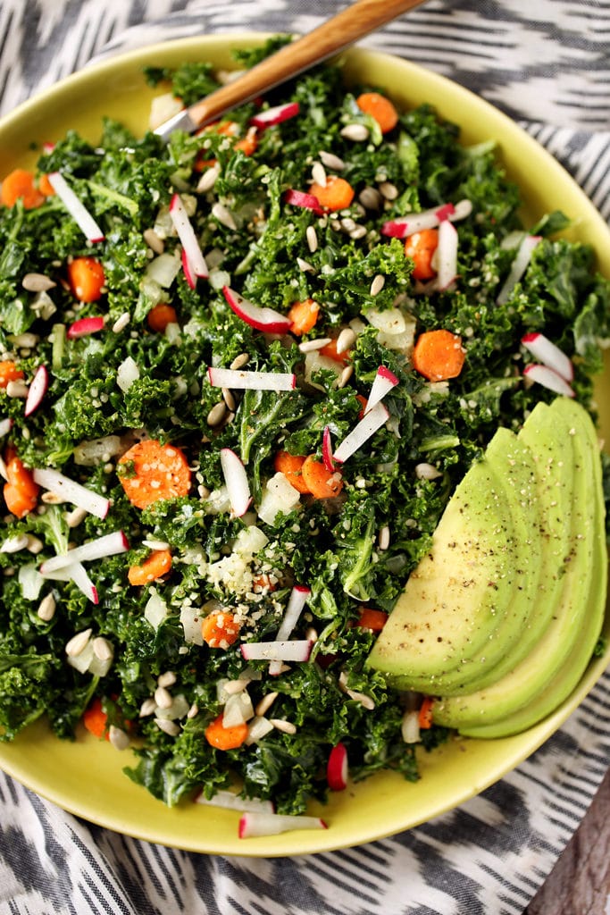 5-Step Raw Kale Salad fromKathy Patalsky's Happy Healthy Vegan Kitchen