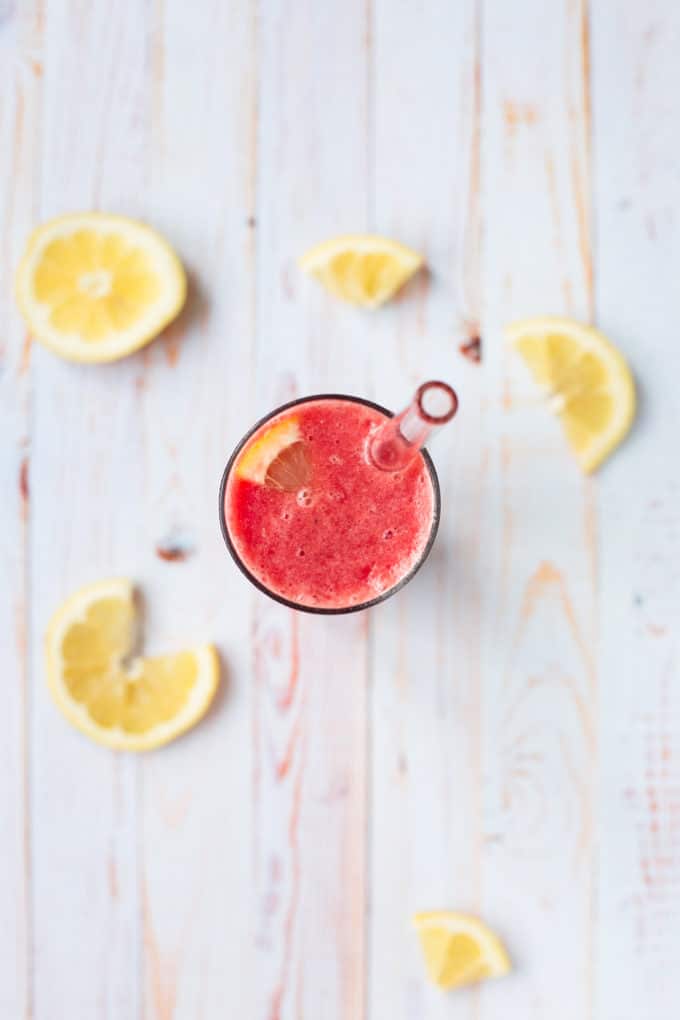 Strawberry-Watermelon Lemonade Smoothie