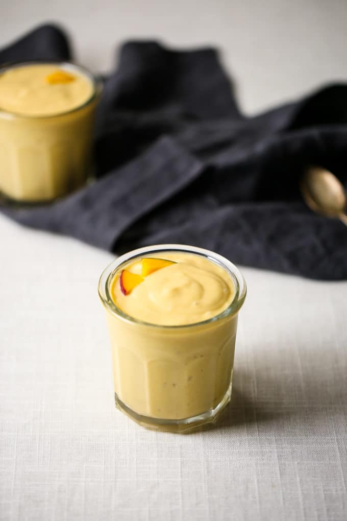 Vegan Mango Creamsicle Smoothie | A cold and creamy summer treat made from whole, plant-based foods.