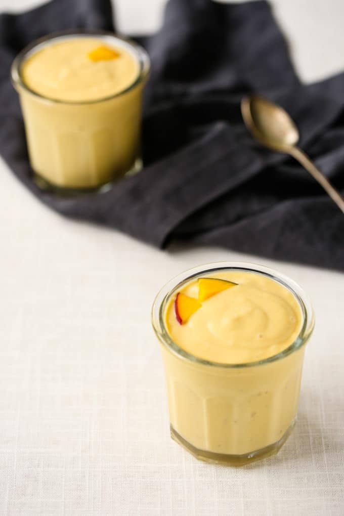 Vegan Mango Creamsicle Smoothie | A cold and creamy summer treat made from whole, plant-based foods.