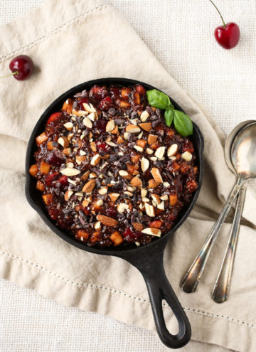 Raw Cherry Pie Breakfast Bowl | vegan, gluten-free, grain-free