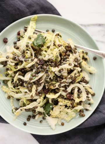 French Lentil, Fennel + Cabbage Detox Salad