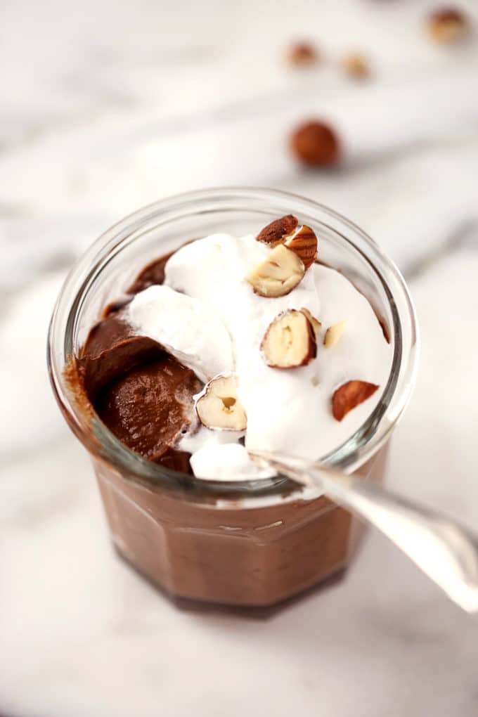 Vegan Hazelnut &amp; Chocolate &amp;quot;Nutella&amp;quot; Pudding - Blissful Basil