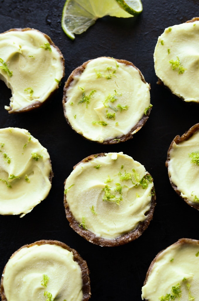 6-Ingredient Mini Raw Key Lime Pies