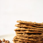 Thin and Chewy Pecan Sandies | Vegan, Gluten-Free, Refined-Sugar-Free